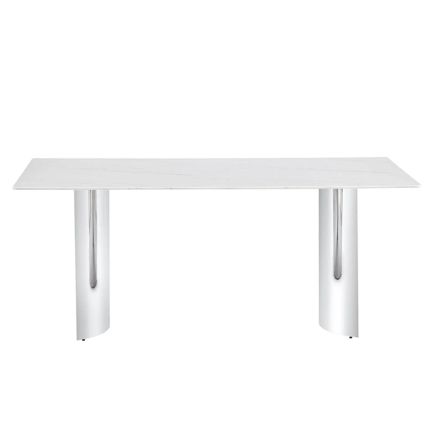 Modern Minimalist Dining Table with Marble Top