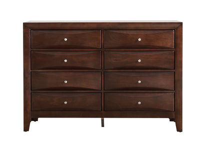 Marilla Dresser with Molded Resin Drawer Fronts in dark cherry finish by HouseOfZazla on Tampa Home & Garden Store