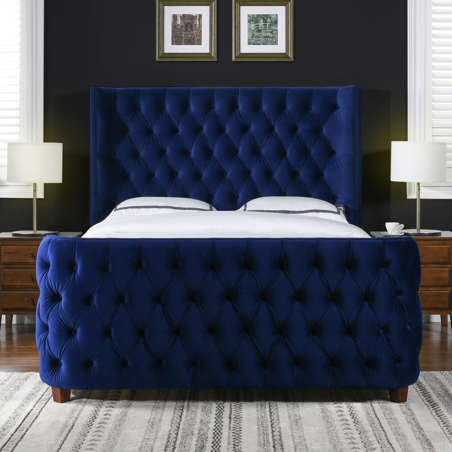 Brooklyn Tufted Panel Headboard and Footboard Set