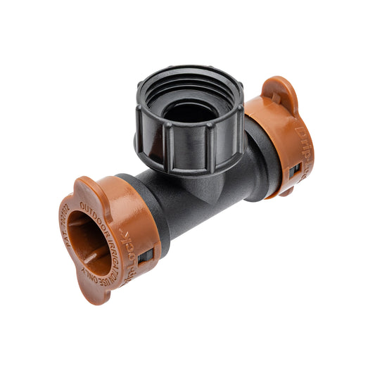 3/4" FHT Swivel x 1/2" Drip-Lock Tee 67496 - Tampa Home & Garden Store