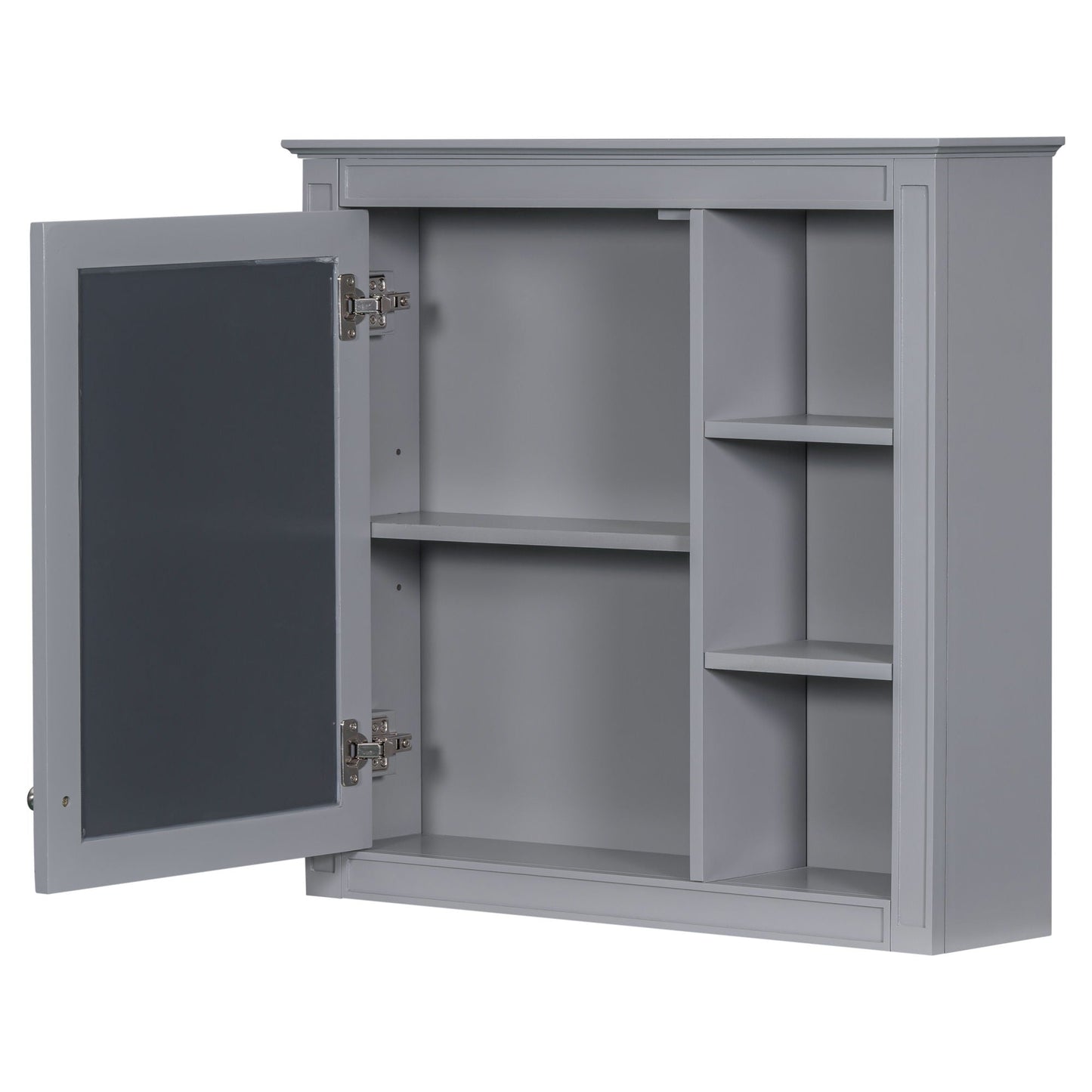 Vanity with medicine cabinet in gray, 2 doors and 4 drawers by HouseOfZazla on Tampa Home & Garden Store