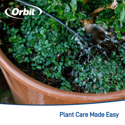Patio & Potted Plant Kit 67523 drip irrigation system by Orbit among green leaves on Tampa Home & Garden Store