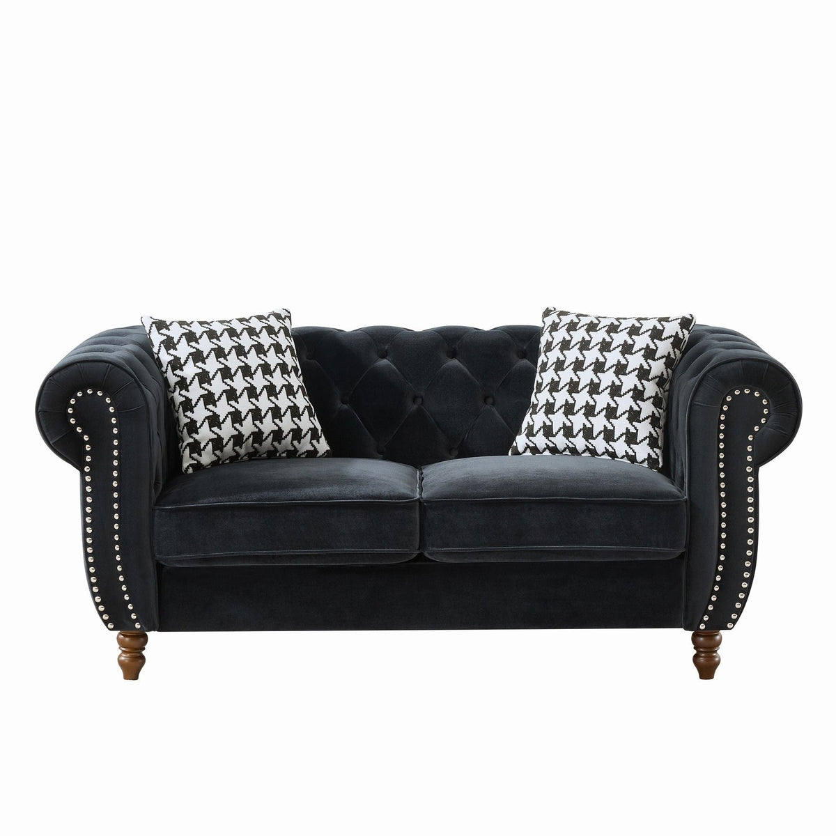 Chesterfield 3 and 2 Seater Fabric Sofa Set