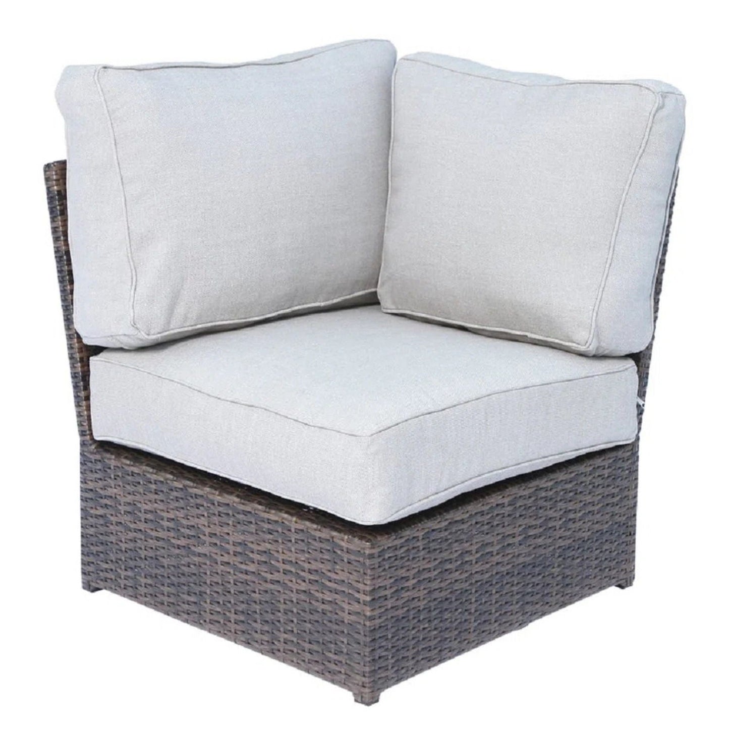 Modular Espresso Outdoor Sofa Set With Cushions