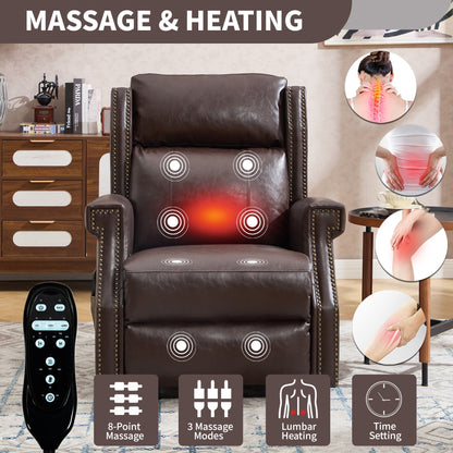 Manual Recliner With Vibrations and Heat