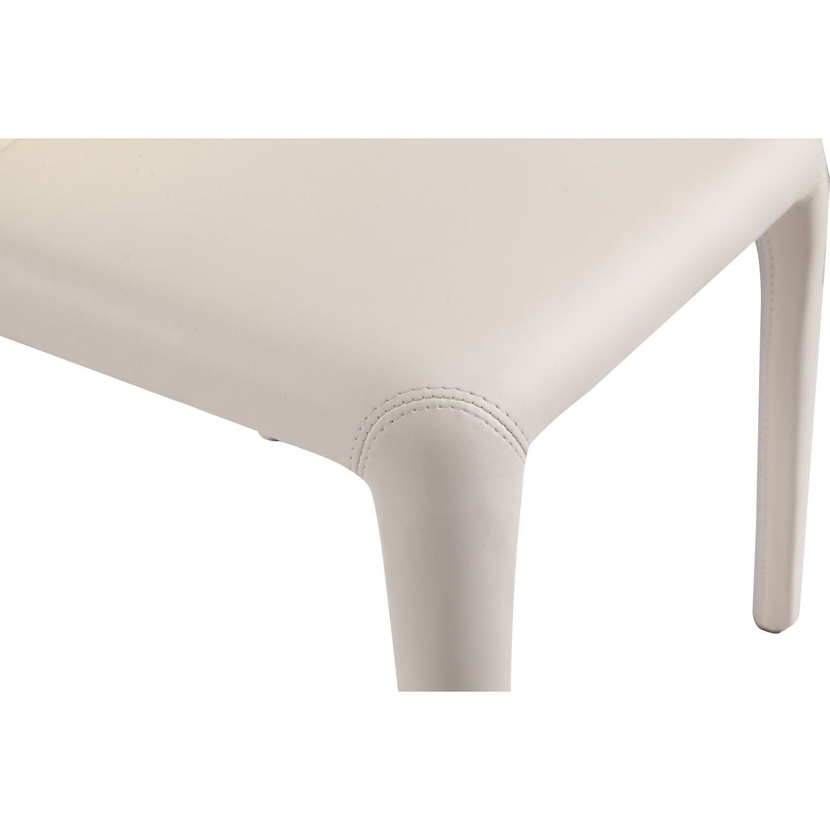 Conrad dining chair set of 2 cream upholstered chairs with stitched joint detail on Tampa Home & Garden Store