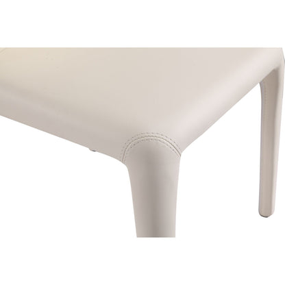Conrad dining chair set of 2 cream upholstered chairs with stitched joint detail on Tampa Home & Garden Store