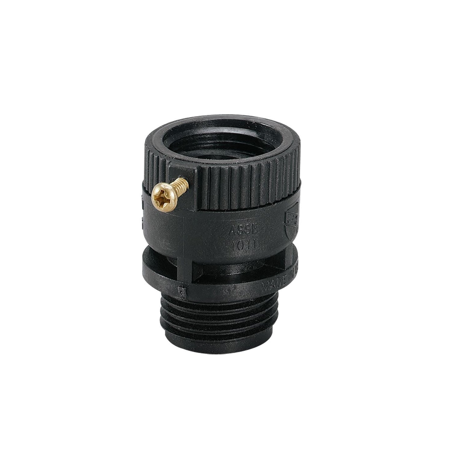 Orbit 3/4 in FHT x MHT atmospheric vacuum breaker, black body with knurled cap brass screw on Tampa Home & Garden Store