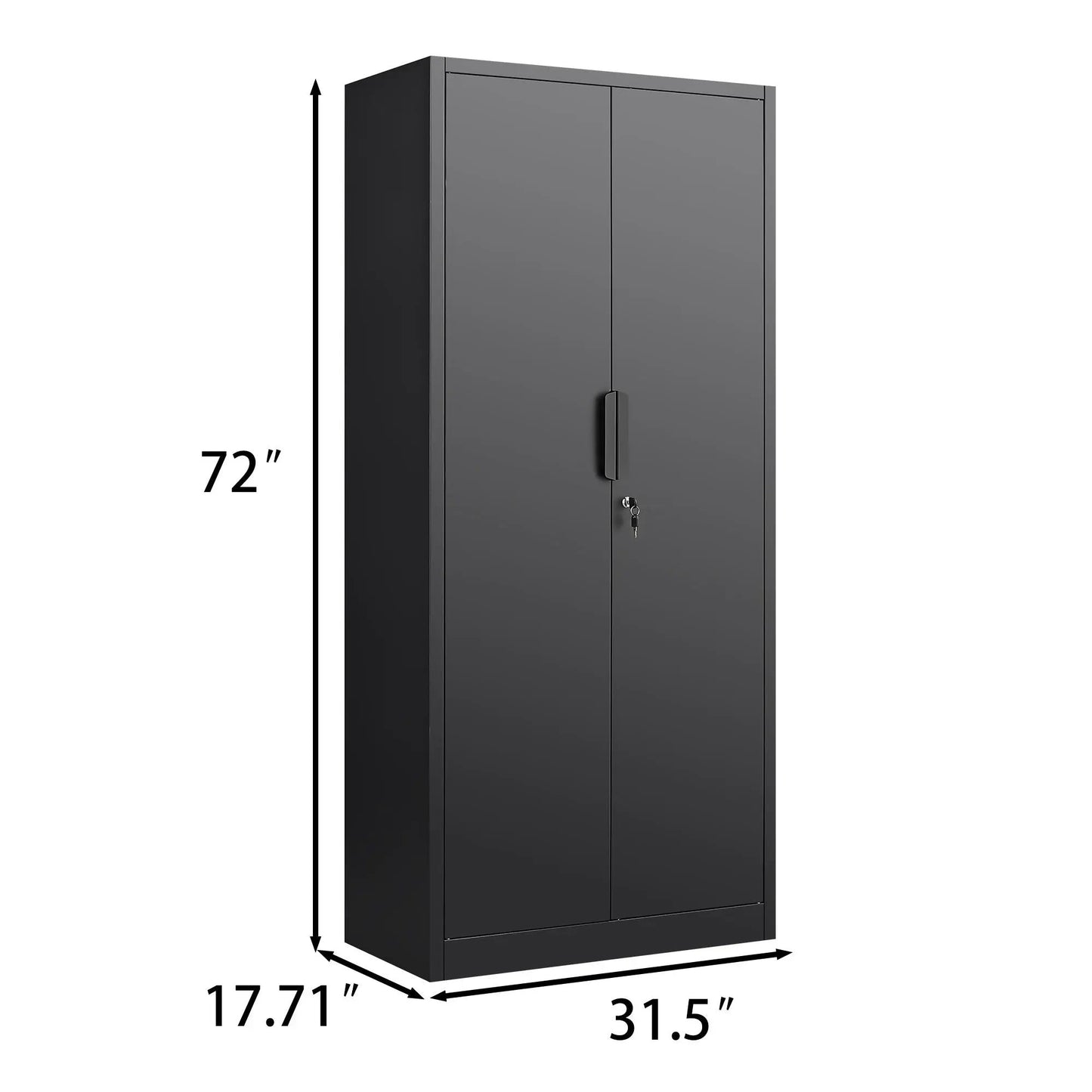 2 Door File Cabinet With Lock and Heavy Shelves