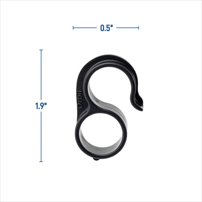 1/2 in drip figure-8 end fitting Orbit Irrigation, black plastic, triple pack on Tampa Home & Garden Store