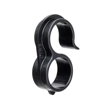 Figure-8 drip end fitting 1/2 in, black plastic, Orbit Irrigation on Tampa Home & Garden Store