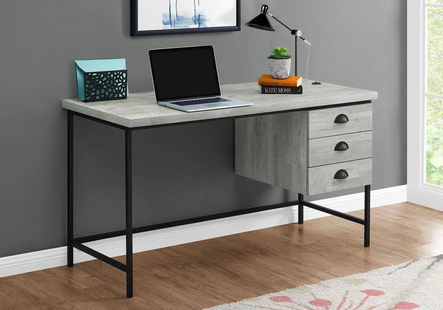 Computer Desk for Home Office with Three Drawers