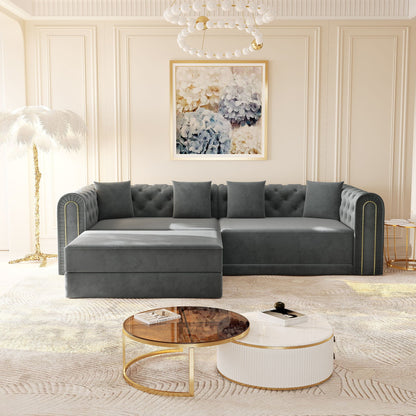 3 In 1 Convertible Sofa and Ottoman Bed