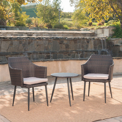 Kenneth 3 Piece Chat Set and Rattan Chairs