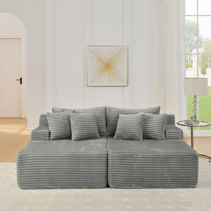 Premium Velvet Sofa And Lazy Lounge Chair