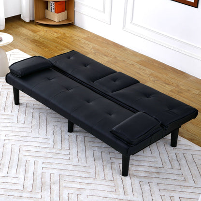 Compact Foldable Sofa Bed and Cup Holder
