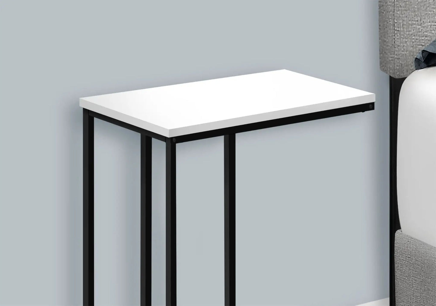 Accent Table C Shaped End Table Space Saving
