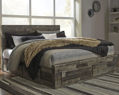 Derekson Panel Bedroom Set with Butcher Block