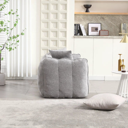 Cozy Beanbag Chair With Resilient Foam Core For 2