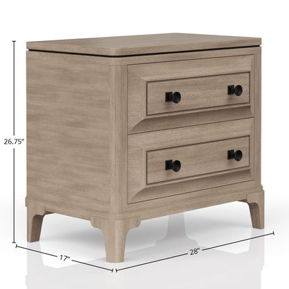 Queen Canopy Bedroom Set sand finish dresser with poster mirror and nightstand by HouseOfZazla on Tampa Home & Garden Store