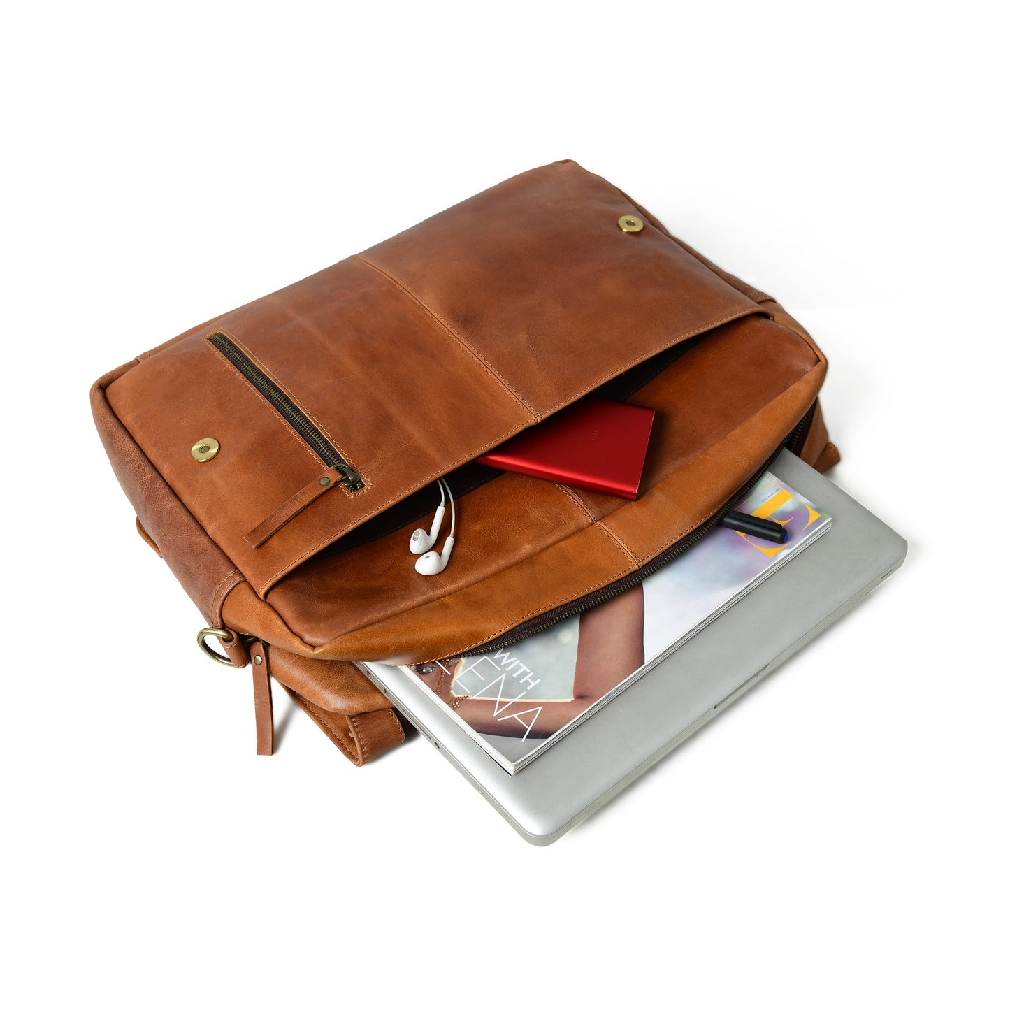 Wilson Tan Leather Crossbody Bag - Tampa Home & Garden Store