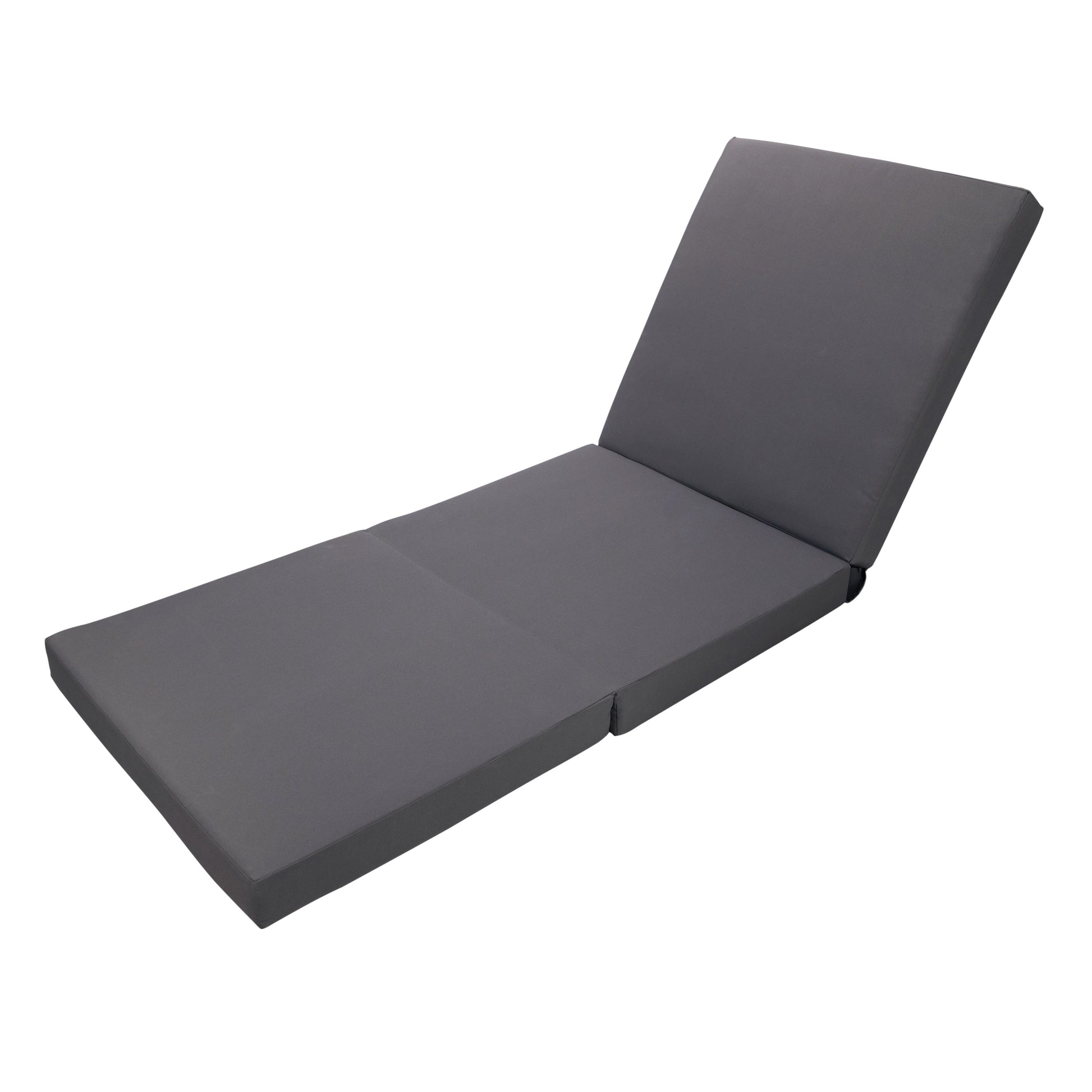 Gray Broadway Ian Chaise Lounge Cushion (Triple Folds) back & seat cushion by HouseOfZazla on Tampa Home & Garden Store