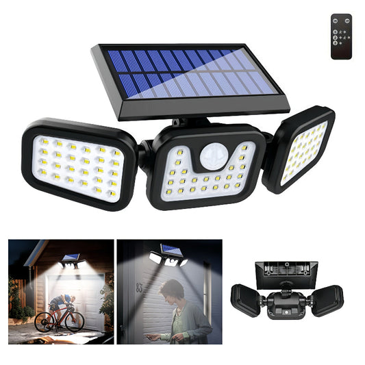 Solar Motion Sensor Lights Outdoor – 3000LM Waterproof LED Security Floodlights - Tampa Home & Garden Store