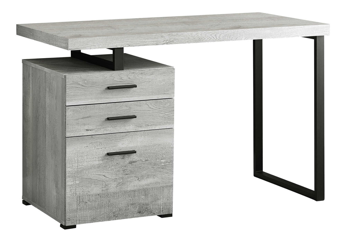 Left or Right Computer Desk with Ample Drawers