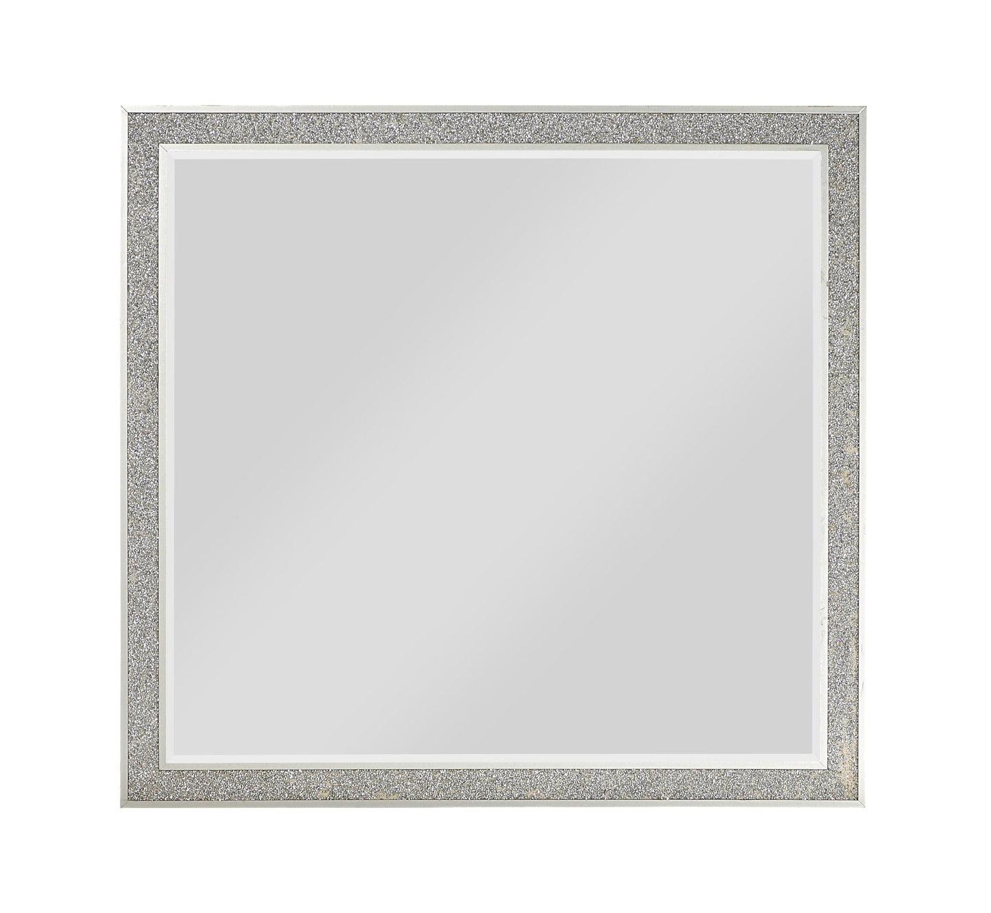 Sliverfluff Mirror by HouseOfZazla, champagne glitter frame, mirrored glass on Tampa Home & Garden Store