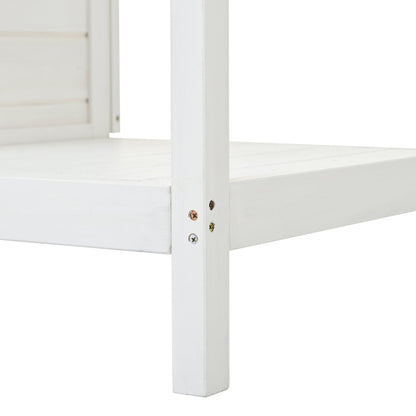 Topmax 66in Large Outdoor Farmhouse Wooden Potting Bench Table white wood HouseOfZazla on Tampa Home & Garden Store