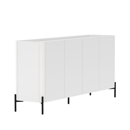 Abbey Sideboard white finish with adjustable shelves, modern design, HouseOfZazla on Tampa Home & Garden Store