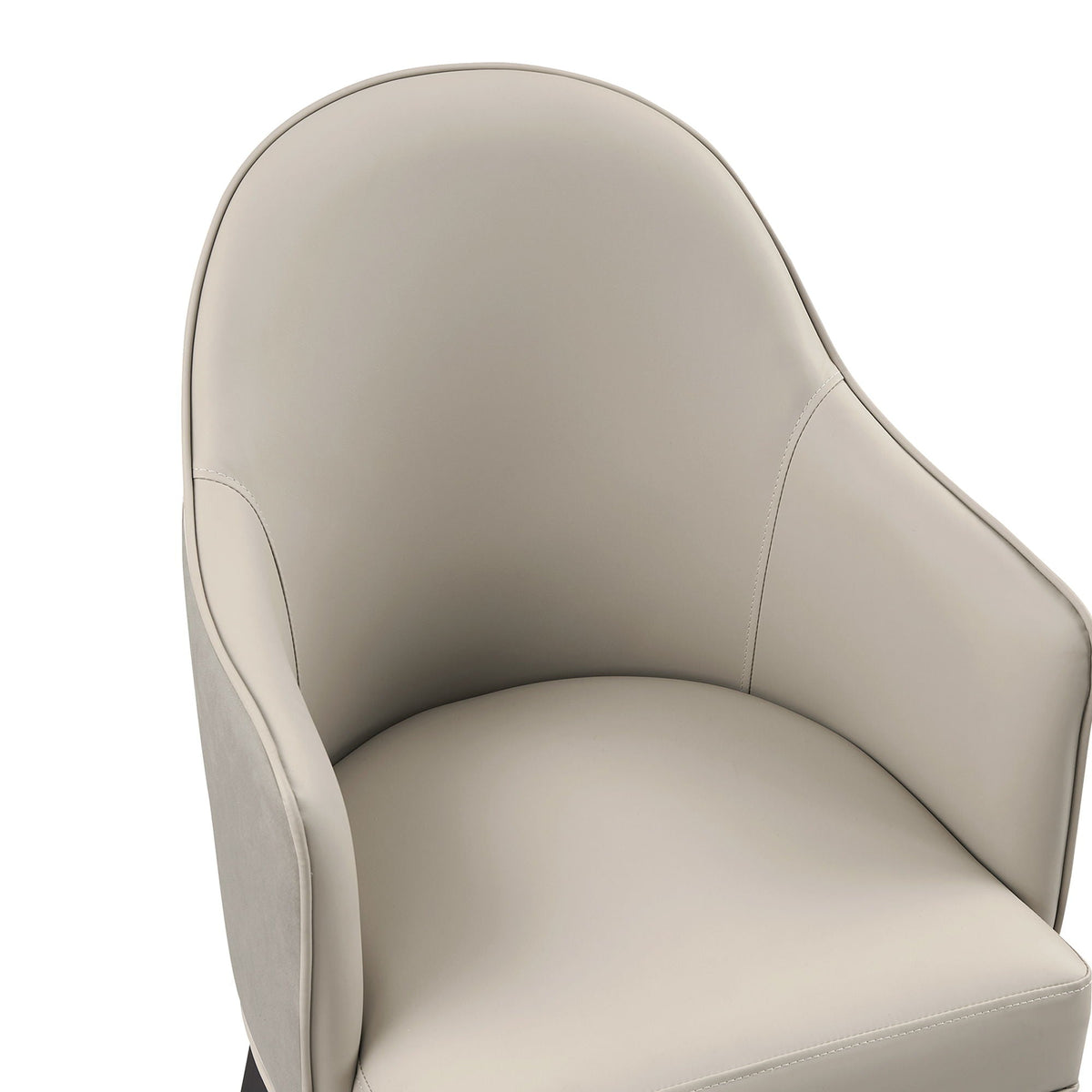 Modern Solid Beech Wood and Vegan Armchair