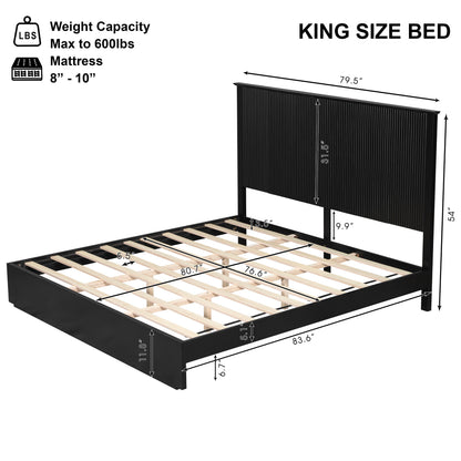 King Size Solid Wood Bed Frame and Comfort