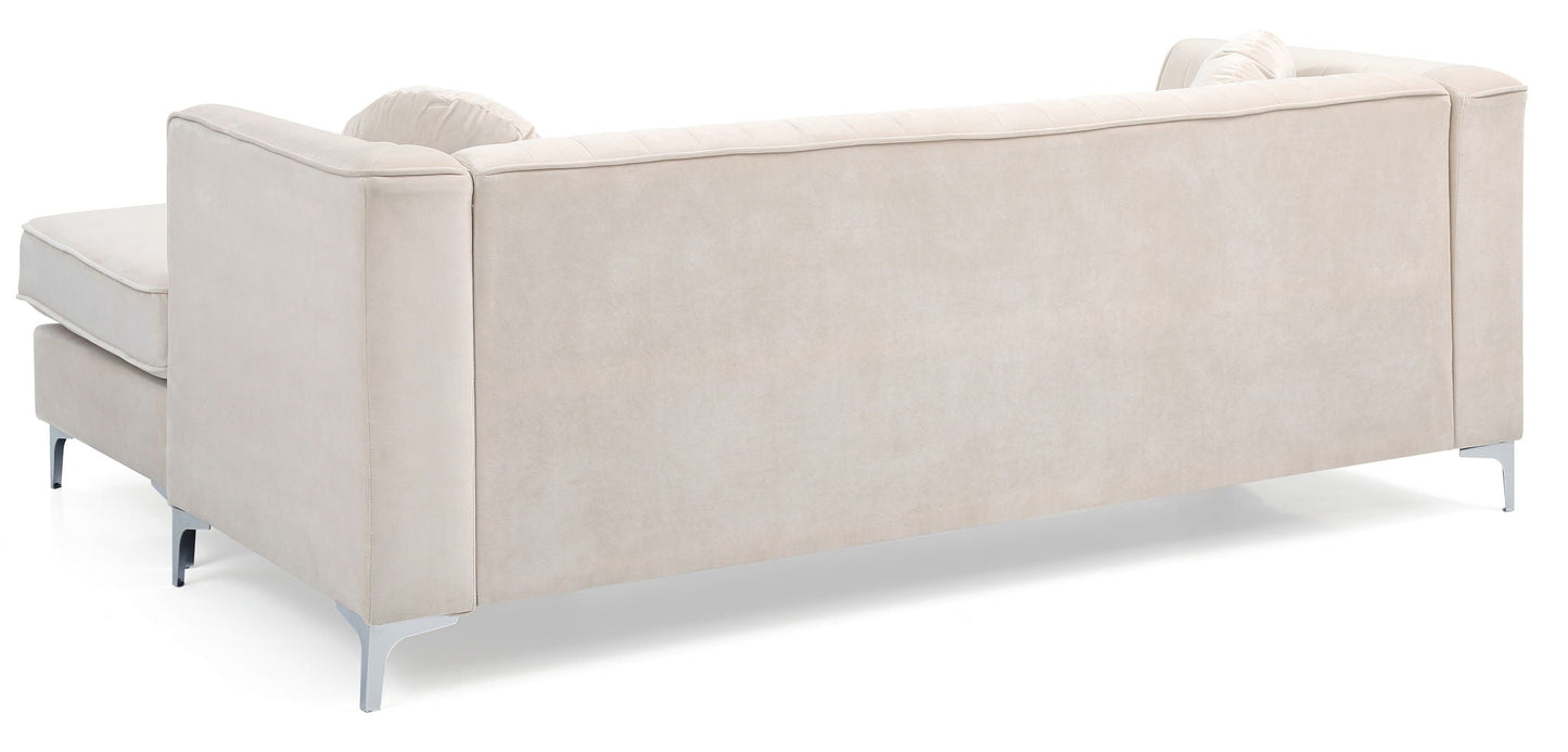 Delray Micro Suede Sofa and Chaise Lounger