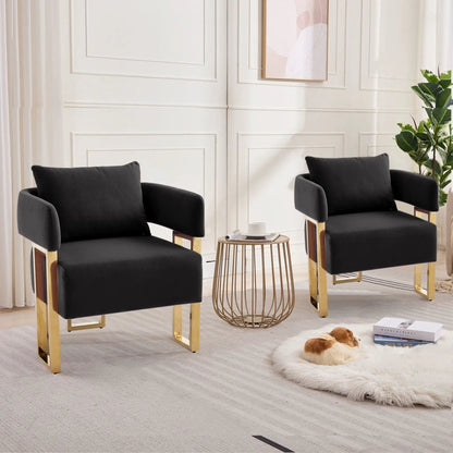 Modern Classic Teddy Fleece Chair with Metal Foot