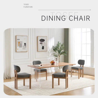 Dining chairs gray upholstery by Unique Piece Furniture set of 2 on Tampa Home & Garden Store