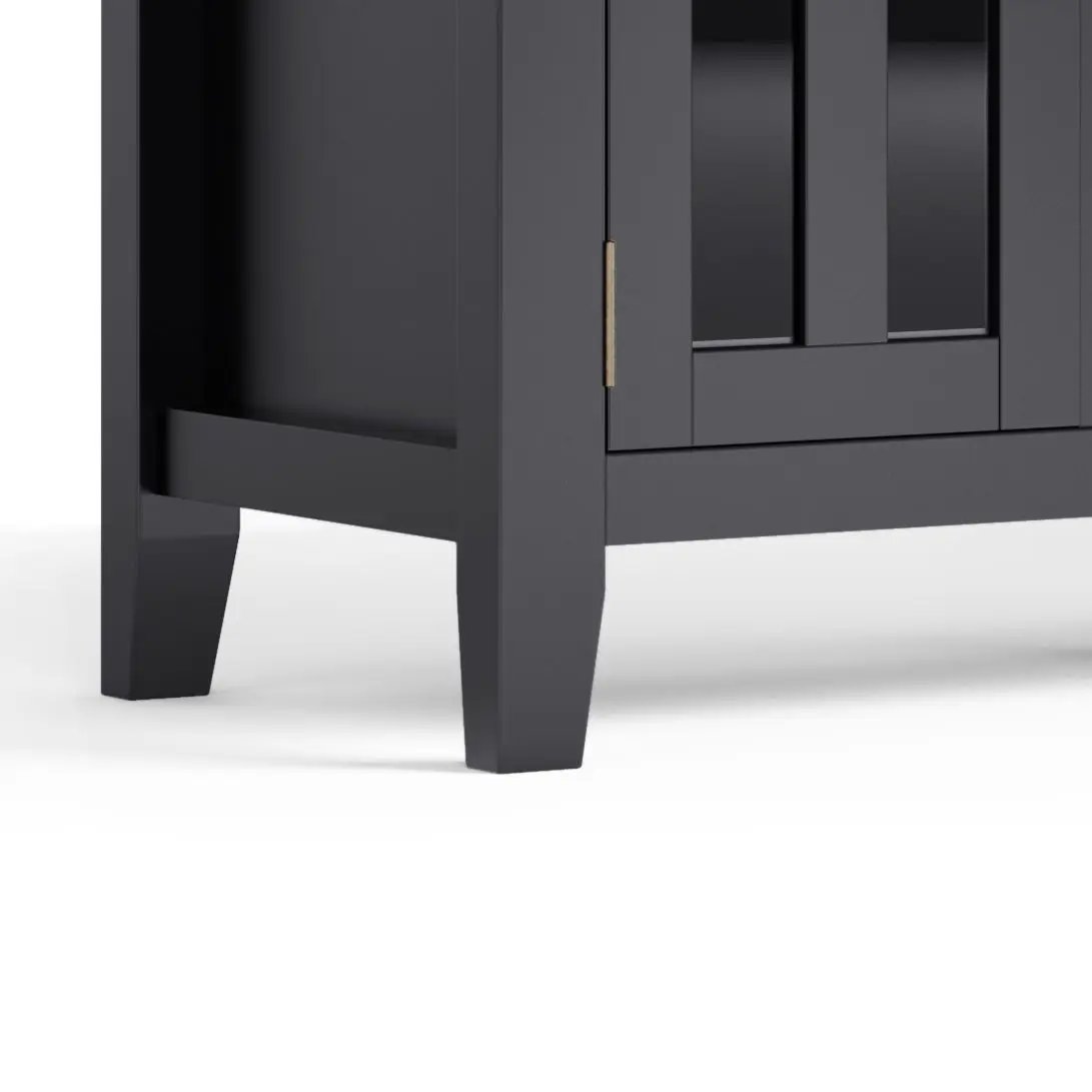 Artisan Tv Media Stand Glass Doors and Drawers