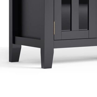 Artisan Tv Media Stand Glass Doors and Drawers