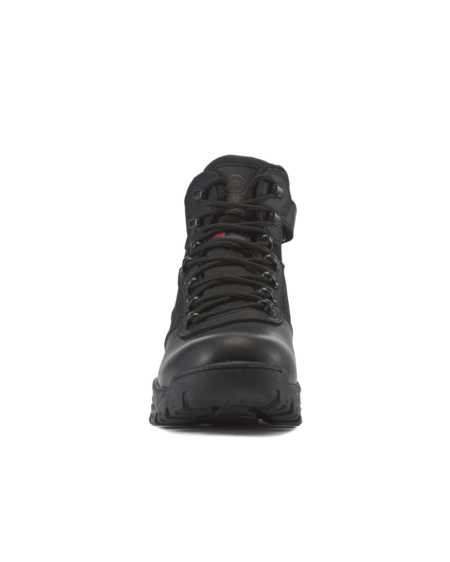Kiwi Rugged Black Full Grain Leather Mid-Cut 6" Zipped Waterproof Tactical Boots [R63100]