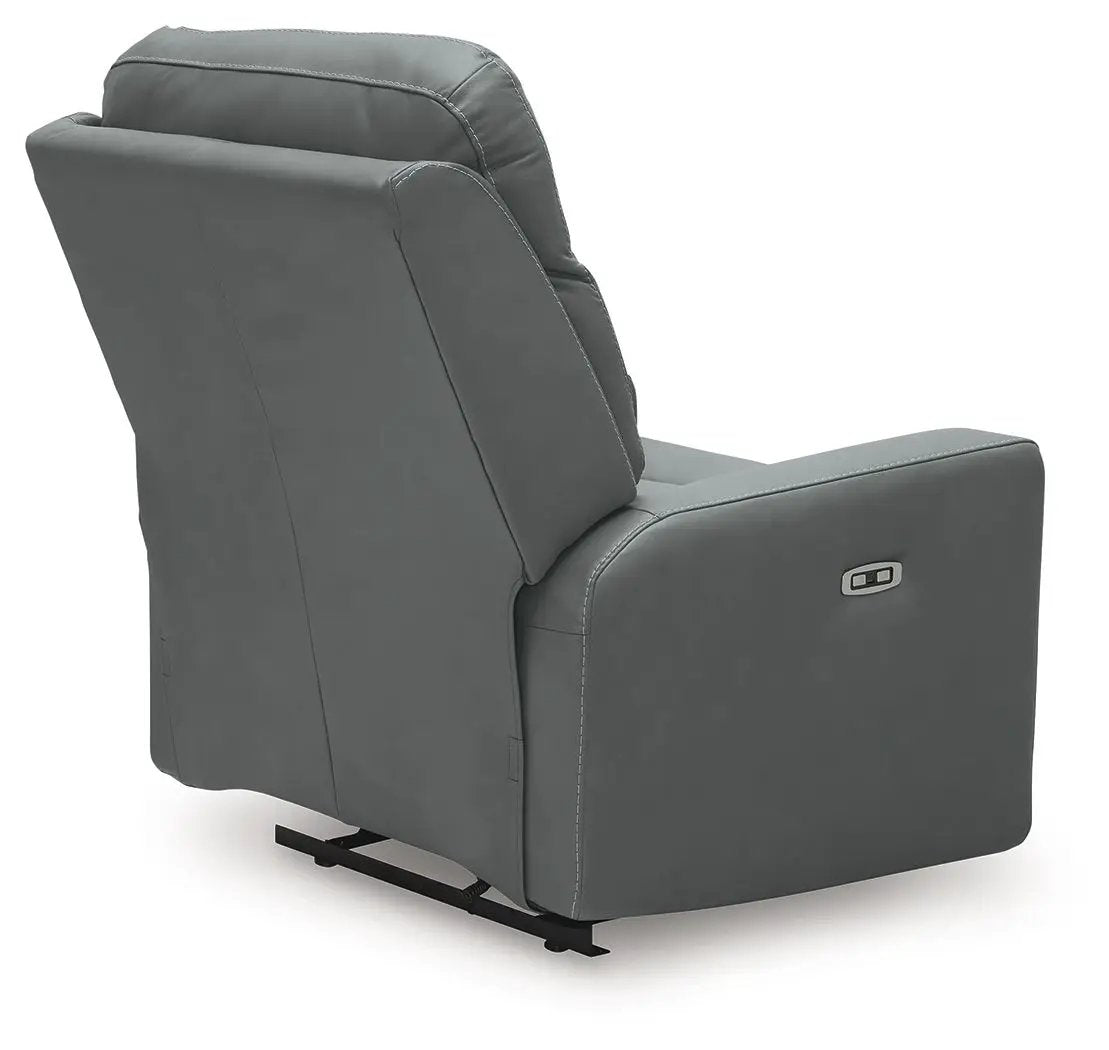 Pennacle Pier power recliner with adjustable headrest in fabric by Unique Piece Furniture on Tampa Home & Garden Store