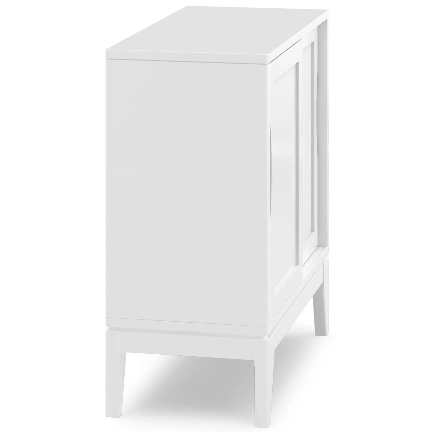 Harper Solid Rubberwood Storage Cabinet Modern