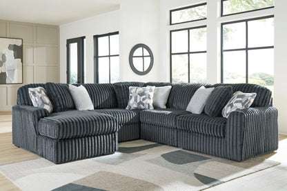 Midnight Madness Sectional and Jumbo Corduroy