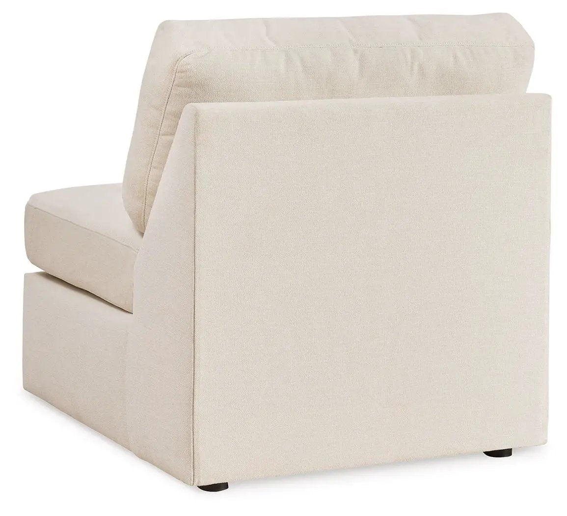 Modmax Sectional Oyster beige stationary sofa with squared back and arms by Unique Piece Furniture on Tampa Home & Garden Store