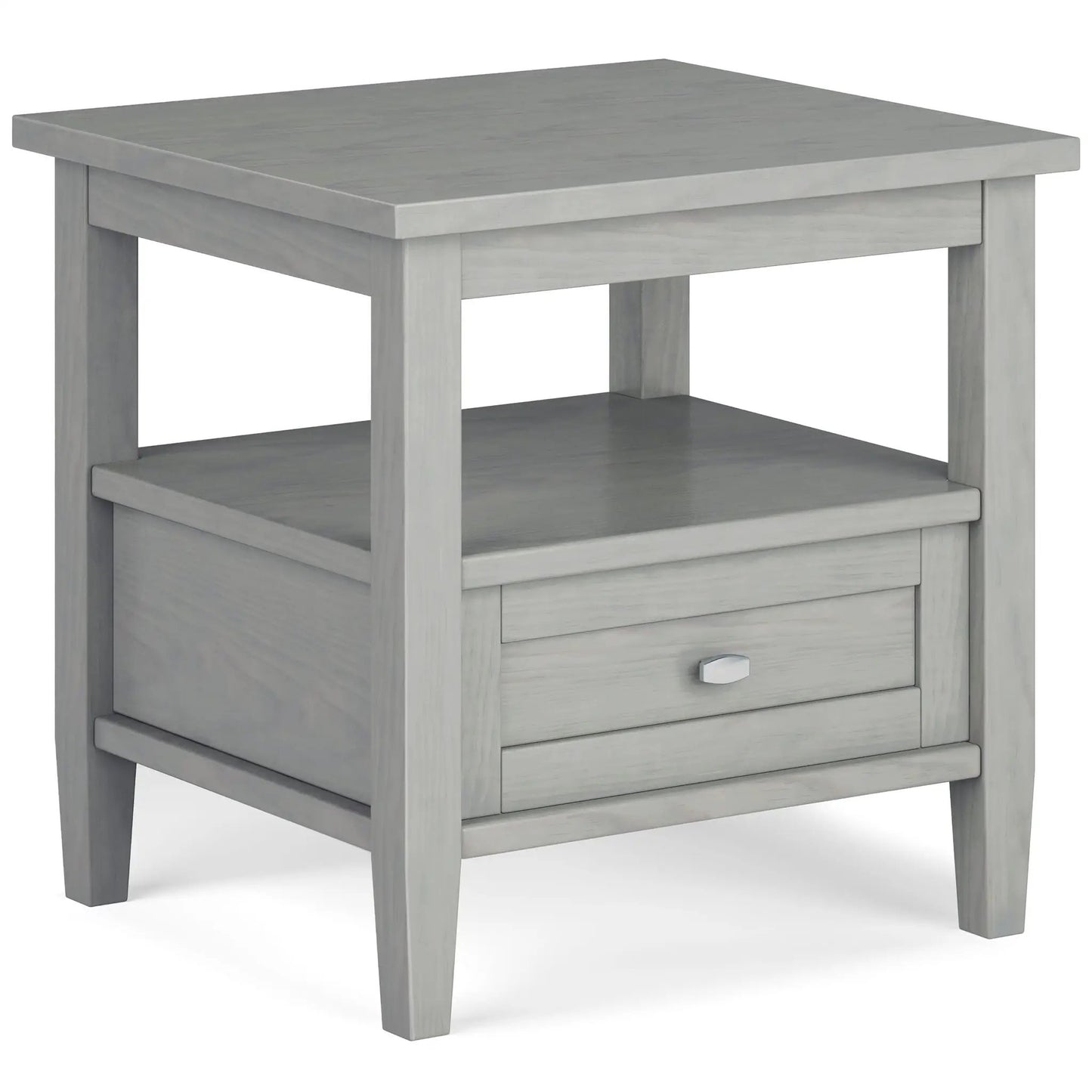 Warm Shaker handcrafted coffee table Unique Piece Furniture in light gray wood with drawer on Tampa Home & Garden Store