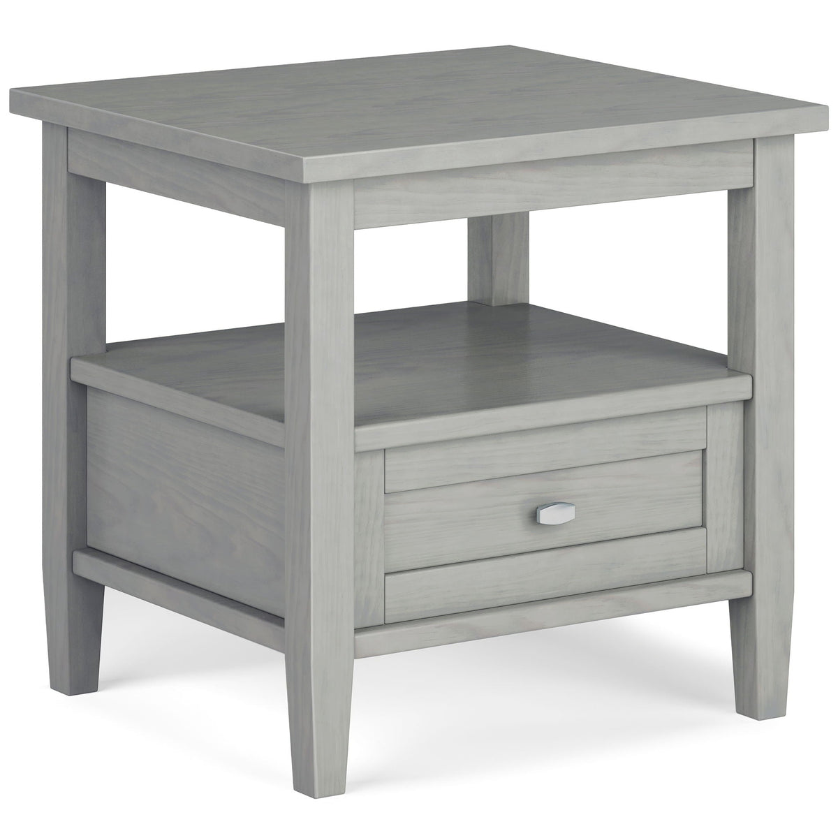 Warm Shaker Coffee Table with Drawer and Shelf in weathered gray wood by HouseOfZazla on Tampa Home & Garden Store