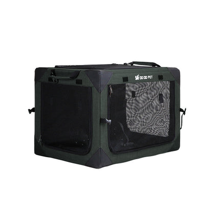 One Piece Collapsible Kennel Tent in green cloth with mesh panels, Sell My Stuff on Tampa Home & Garden Store