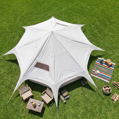 Spacious 600D Oxford Bell Tent with Stove Jack