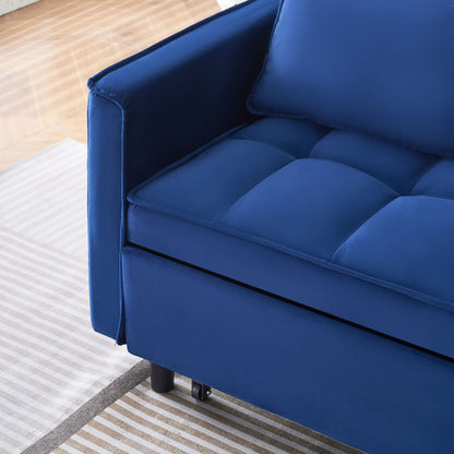 Large 3 In 1 Sofa Bed and Velvet Living Room