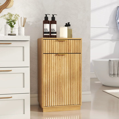 Tilt Out Trash Can Cabinet Unique Piece Furniture wood wave-textured drawer pull-out bin on Tampa Home & Garden Store