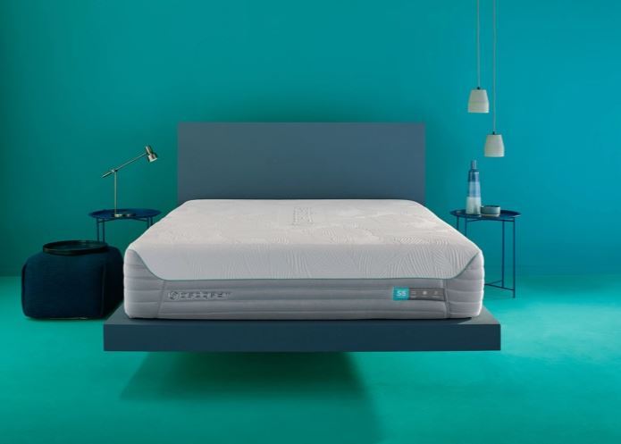BedGear S5 Performance Queen Mattress by HouseOfZazla with medium comfort on platform bed on Tampa Home & Garden Store